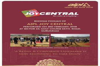 Few glimpses of the auspicious Bhoomi Poojan of AIPL Joy Central in Gurgaon